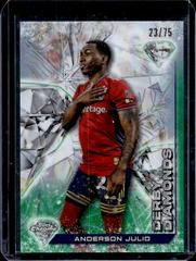 Anderson Julio [Green] #DD-14 Soccer Cards 2023 Topps Chrome MLS Derby Diamonds Prices