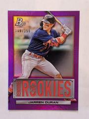 Jarren Duran [Purple] Baseball Cards 2022 Bowman Platinum Renowned Rookies Prices
