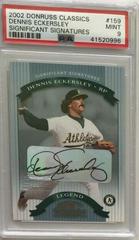Dennis Eckersley [Significant Signatures] #159 Baseball Cards 2002 Donruss Classics Prices