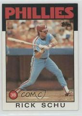 Rick Schu #16 Baseball Cards 1986 Topps Prices