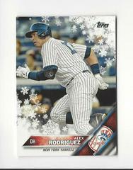 Alex Rodriguez #HMW20 Baseball Cards 2016 Topps Holiday Prices