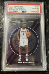 Zion Williamson Basketball Cards 2019 Panini NBA Player of the Day Prices