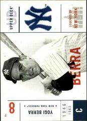 Yogi Berra Baseball Cards 2001 Upper Deck Legends of NY Prices