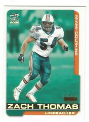 Zach Thomas [Holo Silver] Football Cards 2000 Pacific Paramount Prices