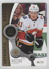 Matthew Phillips [Gold] Hockey Cards 2021 SP Game Used 2005-06 Retro Rookies Prices
