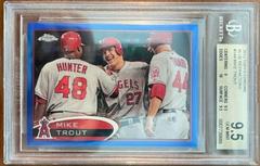 Mike Trout [Blue Refractor] Baseball Cards 2012 Topps Chrome Prices