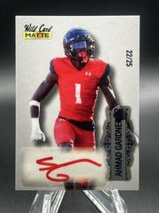 Ahmad Gardner [White Red Foil] #MB-A Football Cards 2022 Wild Card Matte Autographs Prices