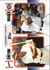 Joe Mauer, Tony Gwynn Baseball Cards 2010 Topps Legendary Lineage Prices