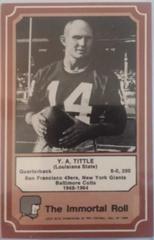 Y.A. Tittle Football Cards 1975 Fleer Hall of Fame Prices