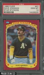 Dave Kingman #67 Baseball Cards 1986 Fleer Star Stickers Prices