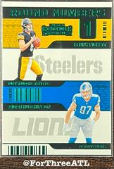 Kenny Pickett, Aidan Hutchinson [Emerald] #RN-PH Football Cards 2022 Panini Contenders Round Numbers Prices