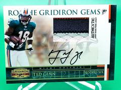 Ted Ginn Jr. [Rookie Jersey Prime Autograph] #206 Football Cards 2007 Panini Donruss Gridiron Gear Prices