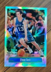 Steve Nash [Refractor] Basketball Cards 1999 Topps Chrome Prices