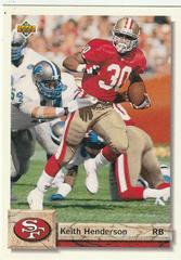 Keith Henderson #262 Football Cards 1992 Upper Deck Prices