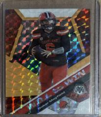 Baker Mayfield [Orange Fluorescent] #WW19 Football Cards 2020 Panini Mosaic Will to Win Prices