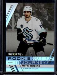 Matty Beniers [Gold] Hockey Cards 2022 Upper Deck Synergy Rookie Journey Away Prices
