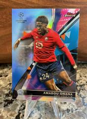 Amadou Onana [Blue] Soccer Cards 2021 Topps Finest UEFA Champions League Prices