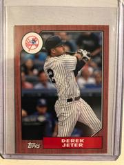 Derek Jeter [Red] Baseball Cards 2022 Topps Mini 1987 Prices