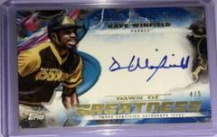 Dave Winfield [Blue] Baseball Cards 2023 Topps Inception Dawn of Greatness Autographs Prices