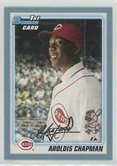 Aroldis Chapman [Blue] Baseball Cards 2010 Bowman Prospects Prices