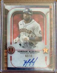 Yordan Alvarez [Red] #TA-YA Baseball Cards 2022 Topps Tribute Autographs Prices