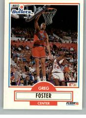 Greg Foster #U-99 Basketball Cards 1990 Fleer Update Prices