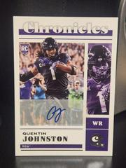 Quentin Johnston [Autograph] #3 Football Cards 2023 Panini Chronicles Draft Picks Prices