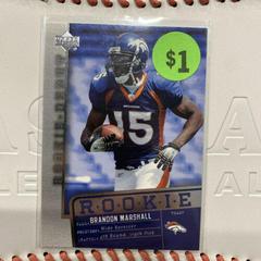 Brandon Marshall [Gold] #137 Football Cards 2006 Upper Deck Rookie Debut Prices