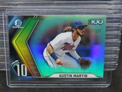Austin Martin [Aqua] #BTP-10 Baseball Cards 2022 Bowman Scouts' Top 100 Prices