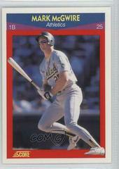 Mark McGwire Baseball Cards 1990 Score Superstars Prices