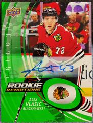 Alex Vlasic [Autograph] #RR-24 Hockey Cards 2022 Upper Deck Trilogy Rookie Renditions Prices