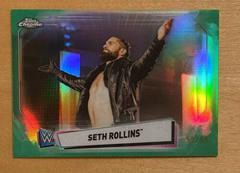 Seth Rollins [Green Refractor] Wrestling Cards 2021 Topps Chrome WWE Image Variations Prices