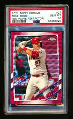 Mike Trout [Red Wave Refractor] #27 Baseball Cards 2021 Topps Chrome Prices