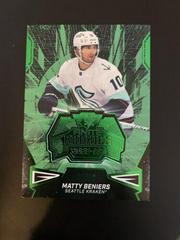 Matty Beniers [Green Spectrum] #F-3 Hockey Cards 2022 SPx Finite Rookies Prices