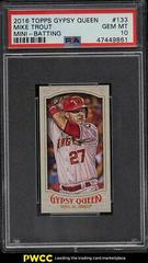 Mike Trout [Mini Batting] #133 Baseball Cards 2016 Topps Gypsy Queen Prices