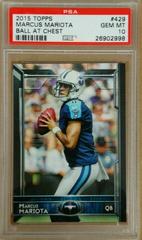Marcus Mariota [Ball at Chest] Football Cards 2015 Topps Prices