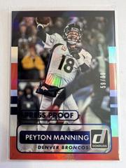Peyton Manning [Press Proof Blue] #5 Football Cards 2015 Panini Donruss Prices