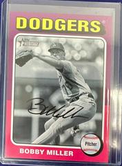 Bobby Miller [Black White Image] #116 Baseball Cards 2024 Topps Heritage Prices