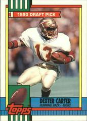 Dexter Carter Football Cards 1990 Topps Tiffany Prices