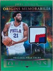 Joel Embiid [Green] #8 Basketball Cards 2023 Panini Origins Memorabilia Prices