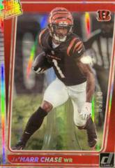 Ja'Marr Chase [Holo Silver] #63 Football Cards 2021 Panini Clearly Donruss Prices