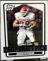 Adrian Peterson [Chrome Silver] #135 Football Cards 2007 Topps Draft Picks & Prospects Prices