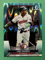 Jose Ramirez [Aqua RayWave] Baseball Cards 2023 Bowman Chrome Prices