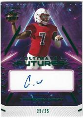 Cameron Ward [Emerald Spectrum] #UF-CW1 Football Cards 2022 Leaf Ultimate Draft Futures Autographs Prices