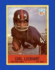 Carl Lockhart #115 Football Cards 1967 Philadelphia Prices