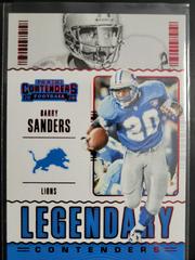 Barry Sanders [Red] #LC-BSA Football Cards 2020 Panini Contenders Legendary Prices