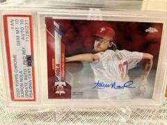Aaron Nola [Red] #USA-AN Baseball Cards 2020 Topps Chrome Update Autographs Prices