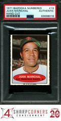 Juan Marichal [Hand Cut] Baseball Cards 1971 Bazooka Numbered Prices