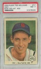 1941 How Ted Hit [.400] Baseball Cards 1959 Fleer Ted Williams Prices