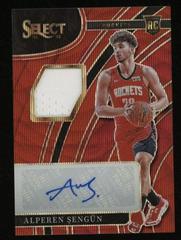 Alperen Sengun [Red Wave] Basketball Cards 2021 Panini Select Rookie Jersey Autographs Prices